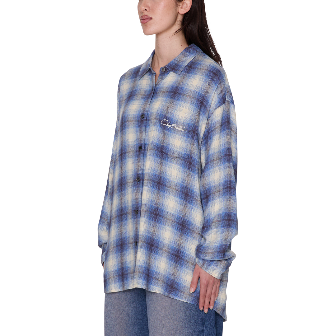 Womens Zelia Shirt - Blue Multi - back