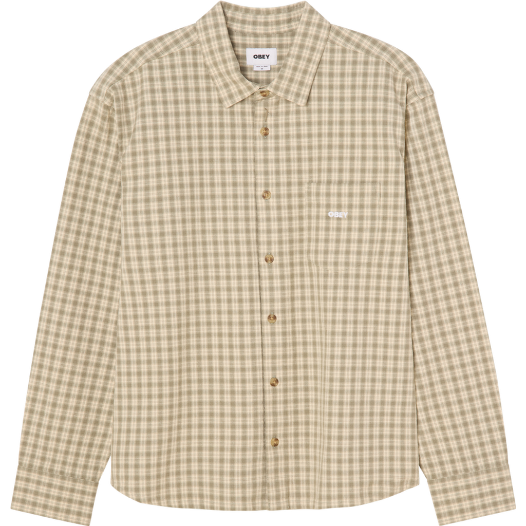 Obey Bigwig Axel Shirt - Vetiver Multi - front