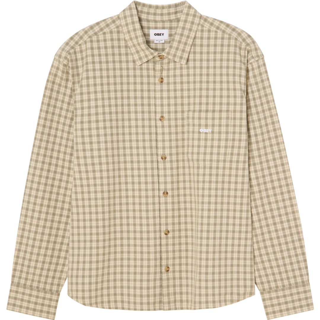 Obey Bigwig Axel Shirt - Vetiver Multi - front