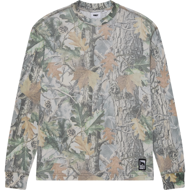 Post Thermal Sweater - Dusty Vintage Wood Camo - front