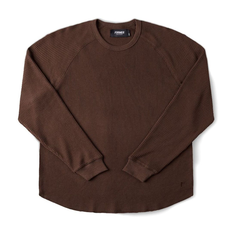 AG Raglan Waffle Sweater - Brown