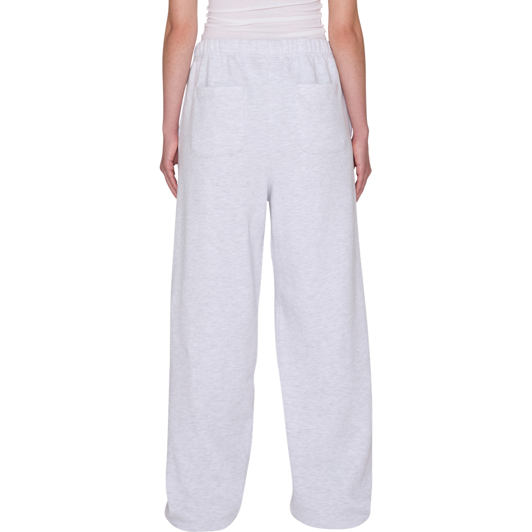 Womens Speed Star Sweat Pants - Ash Heather Grey - detail