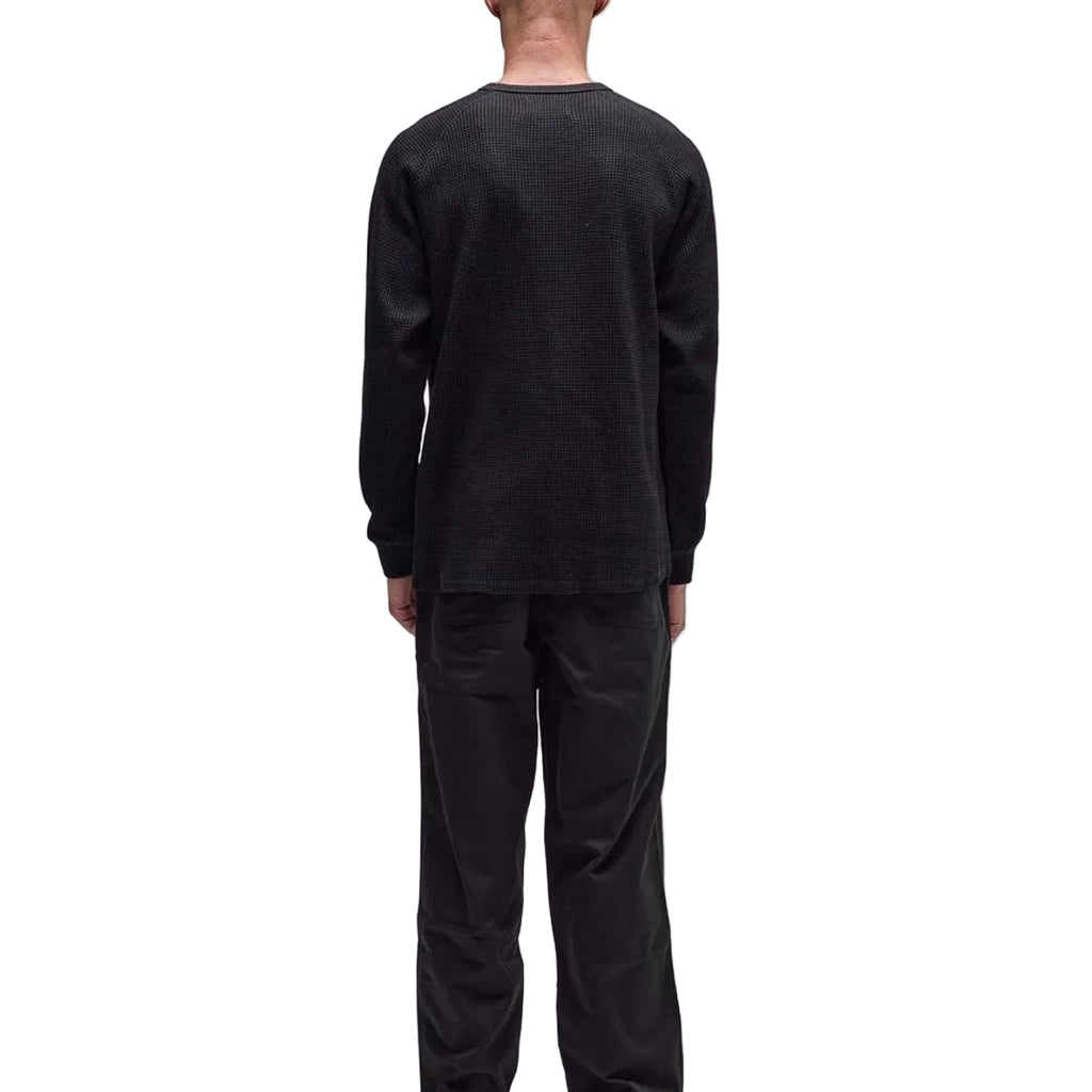 Former AG Raglan Waffle Sweater - Black - detail