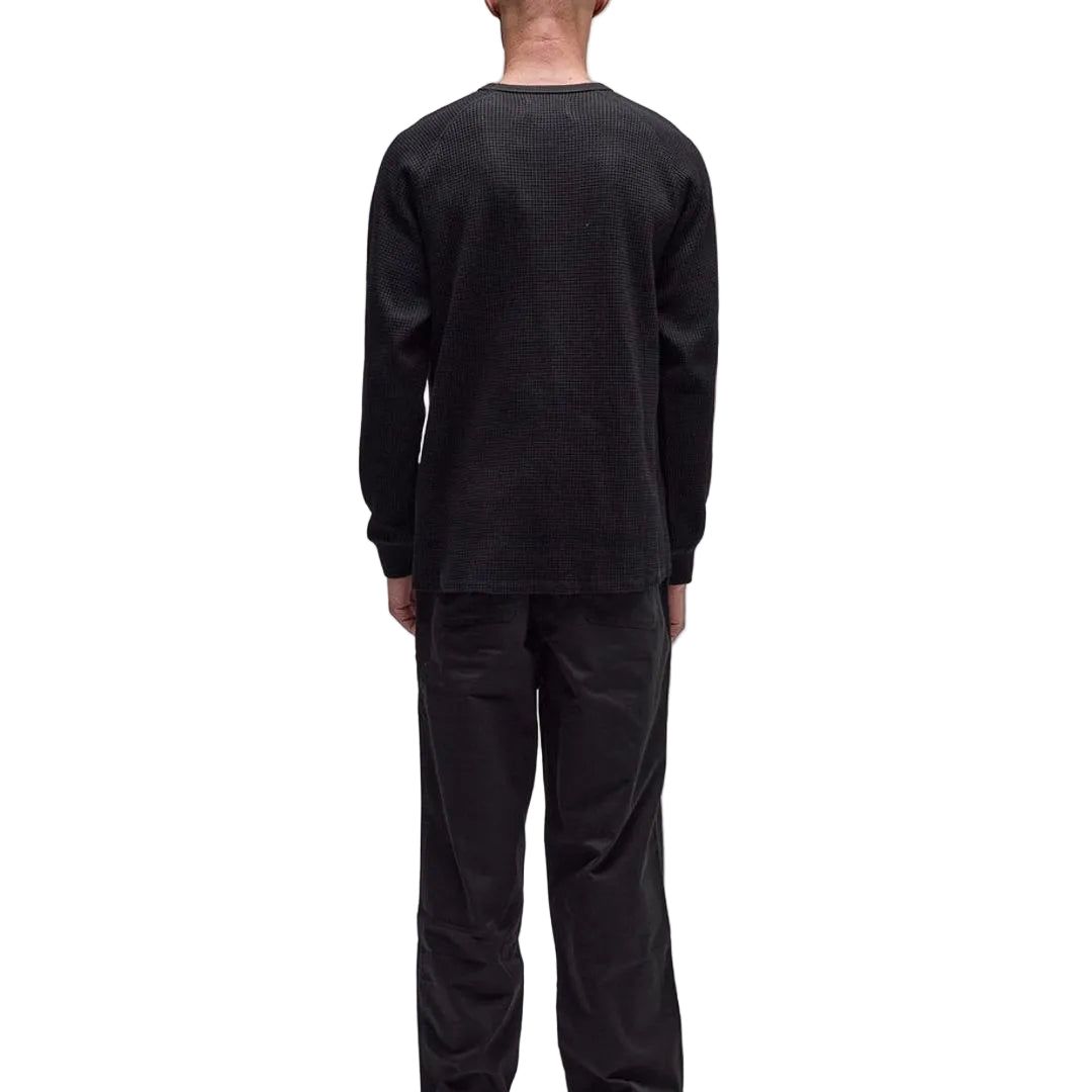 Former AG Raglan Waffle Sweater - Black - detail
