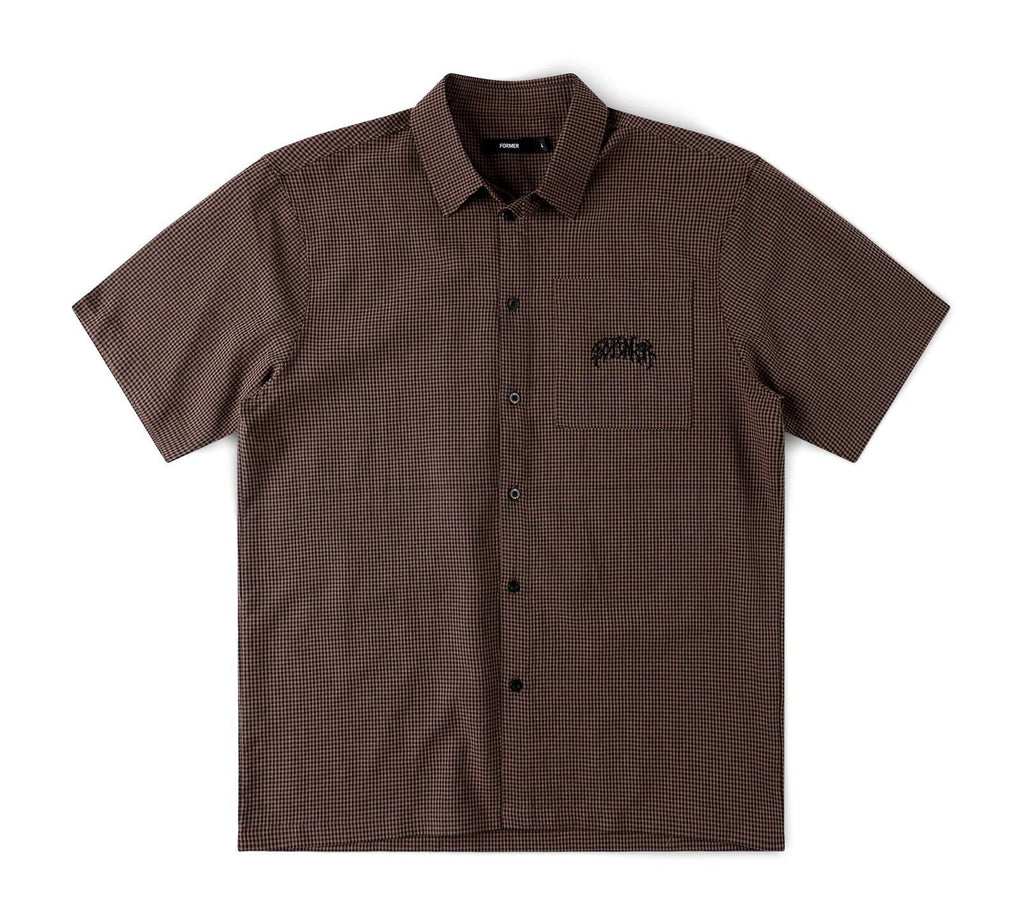 Vivian Check Short Sleeve Shirt - Brown