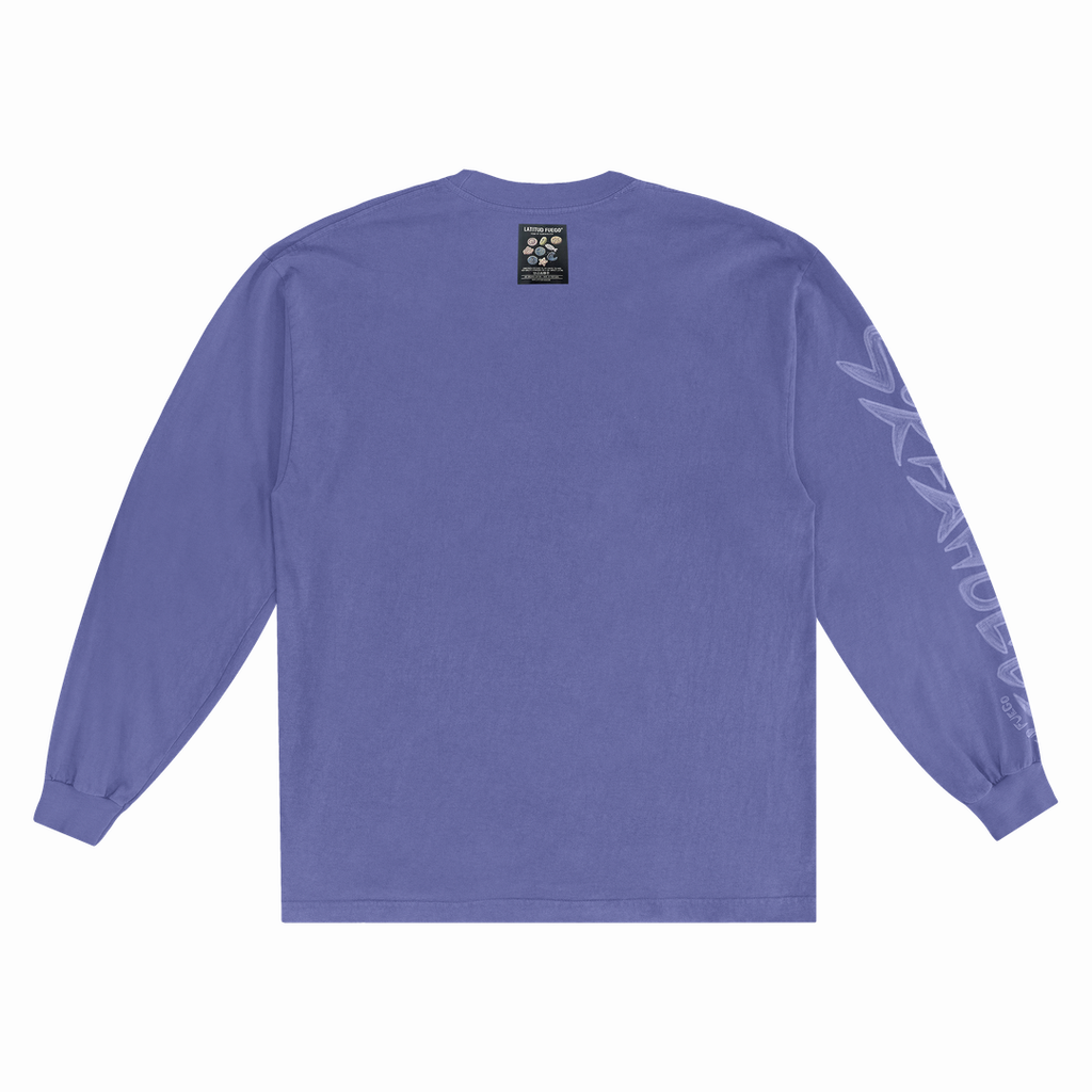 Latitud Fuego Surfaholics Longsleeve Iris Bloom Faded — back view