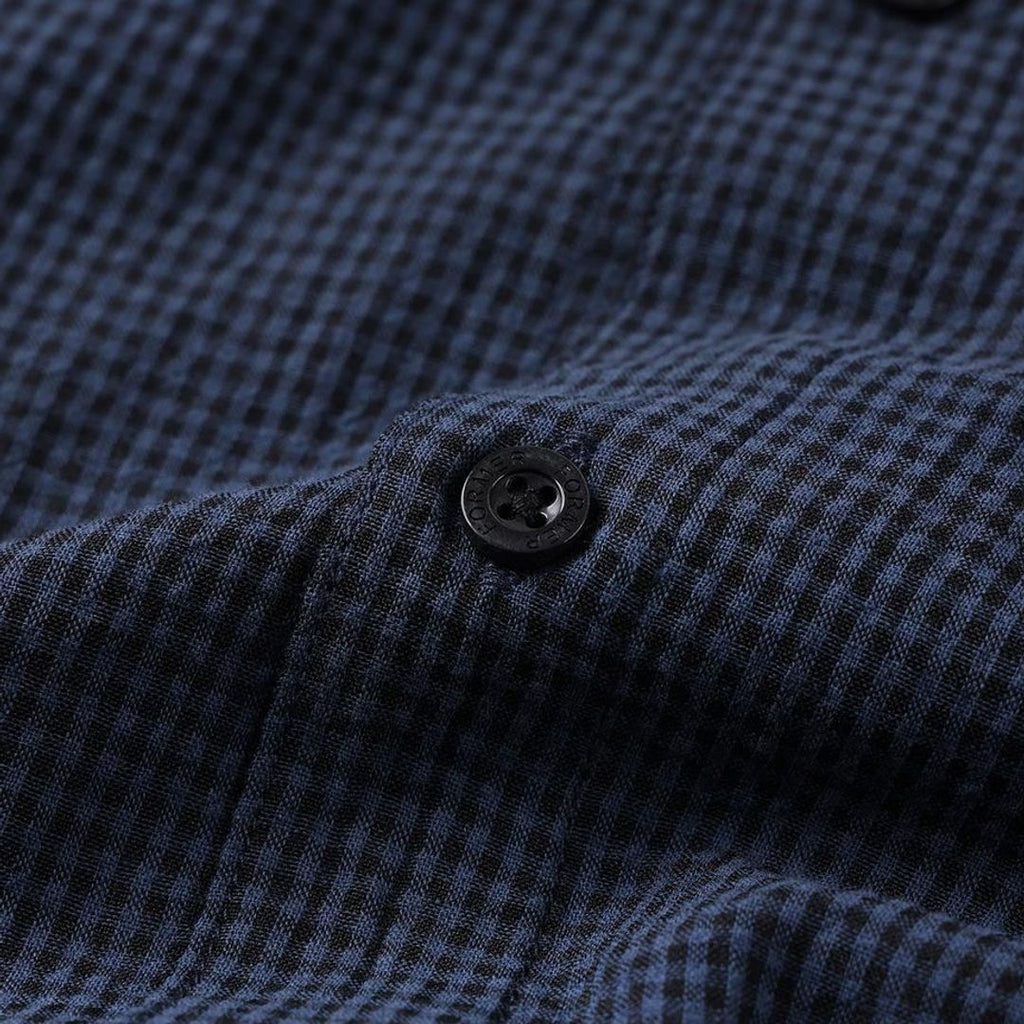 Former Vivian Check Short Sleeve Shirt - Navy - detail
