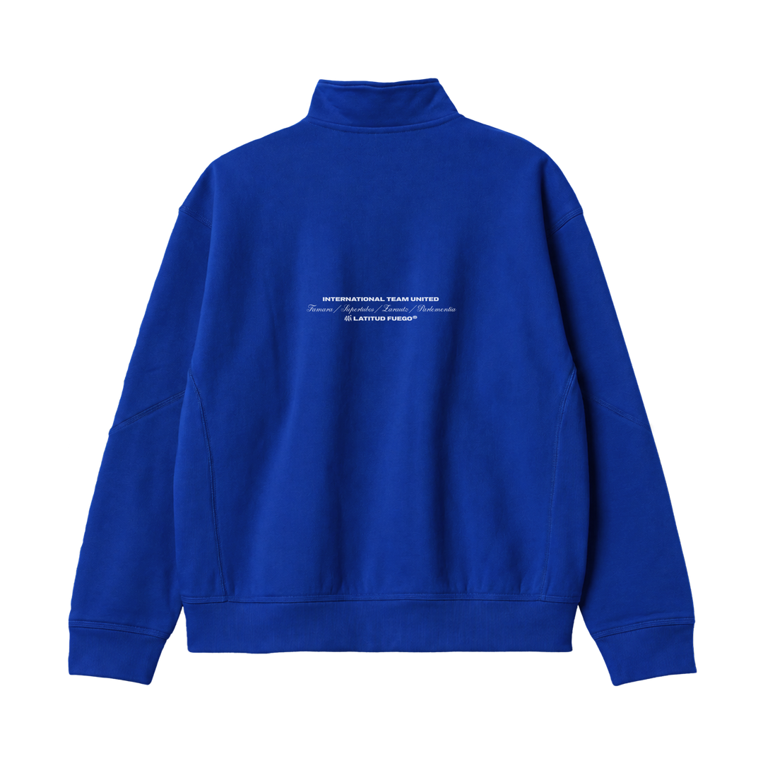 Latitud Fuego Vintage Zip Sweater Klein — back view