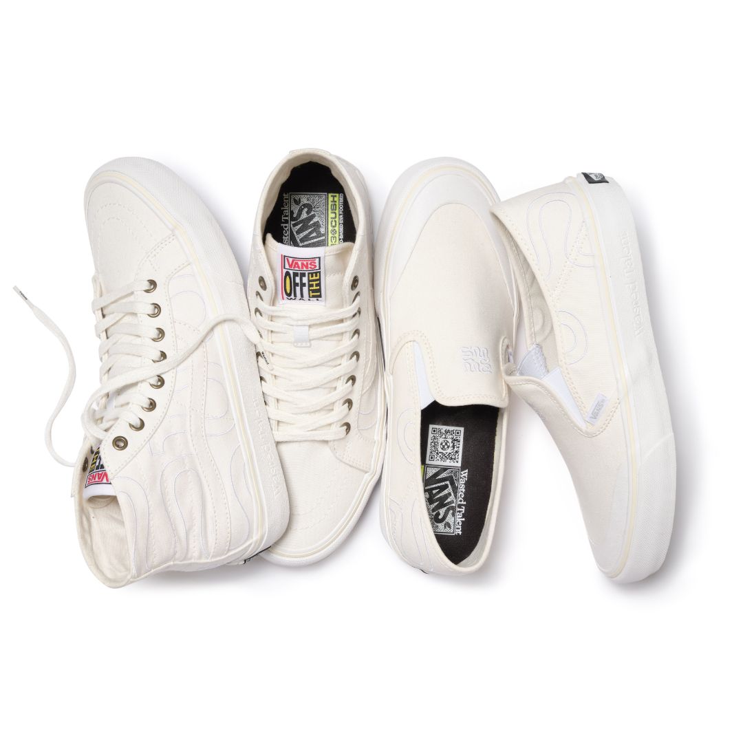 Wasted Talent x Vans Sk8-Hi 38 Decon VR3 Blanc de Blanc - on foot