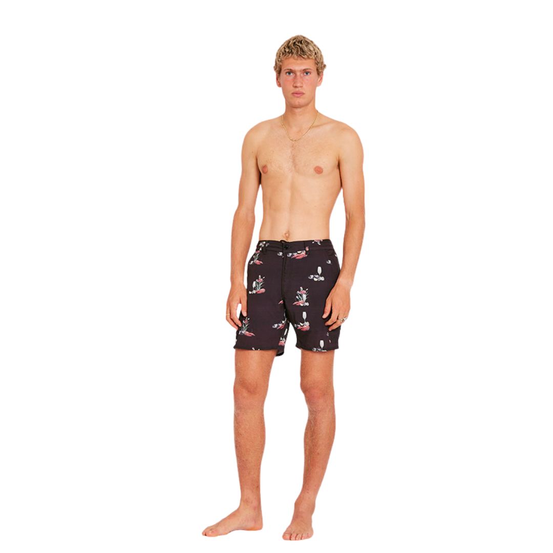 Wasted Talent Altea Boardshorts Black L'été Print | WT Boutique