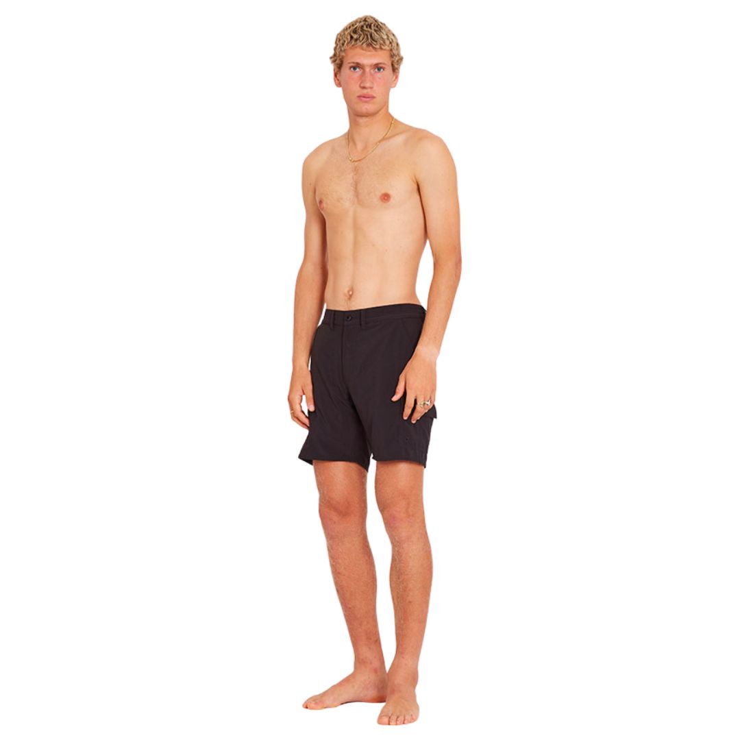 Wasted Talent Altea Plain Boardshorts - Black