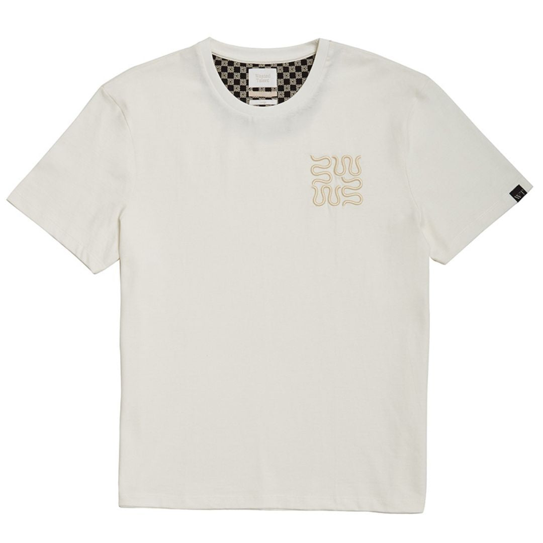 Wasted Talent Bastia Box Fit T-Shirt - Off White
