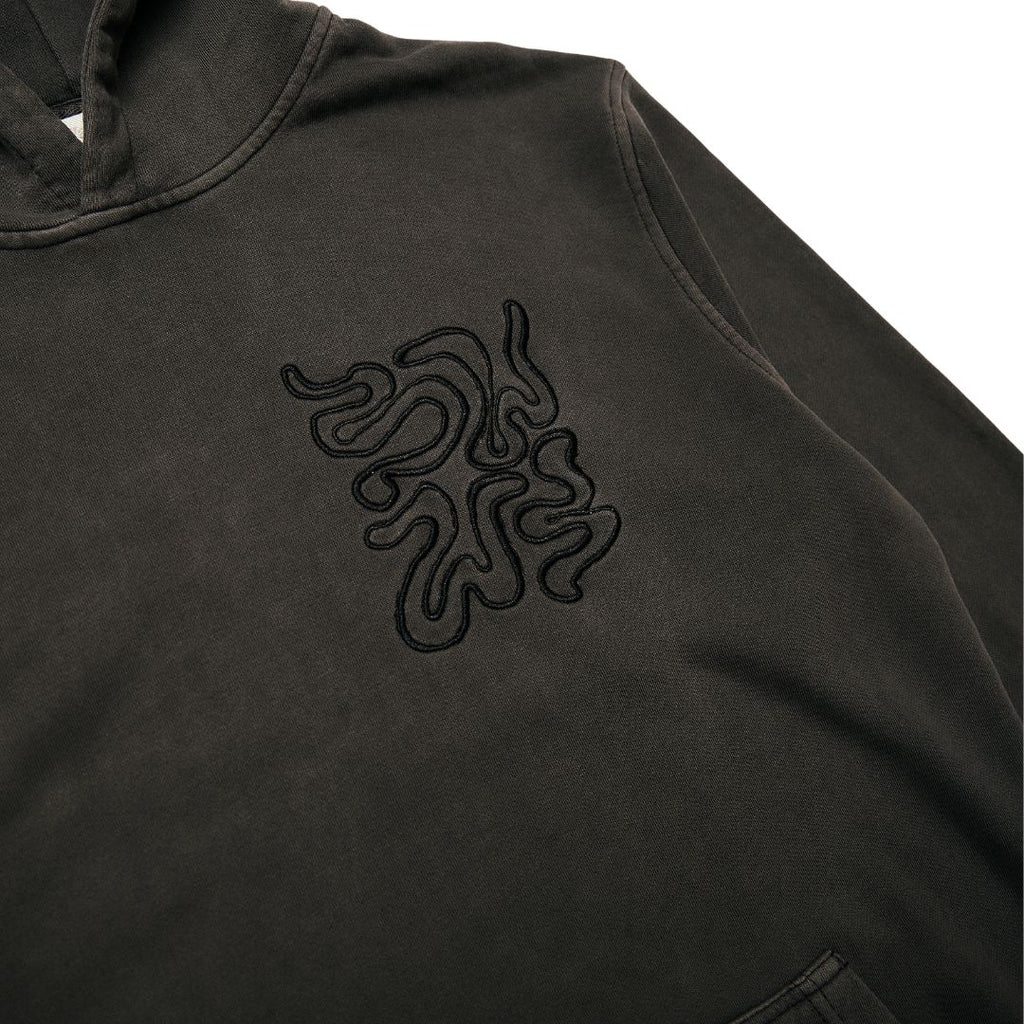 Wasted Talent Bellavista Hoodie Washed Black | WT Boutique