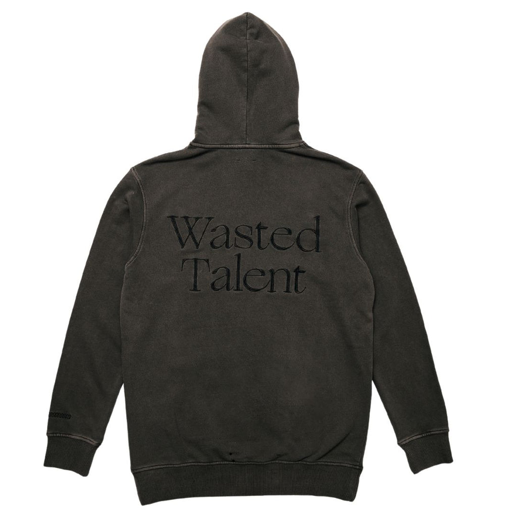 Wasted Talent Bellavista Hoodie Washed Black | WT Boutique