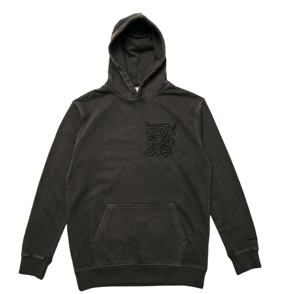 Wasted Talent Bellavista Hoodie Washed Black | WT Boutique