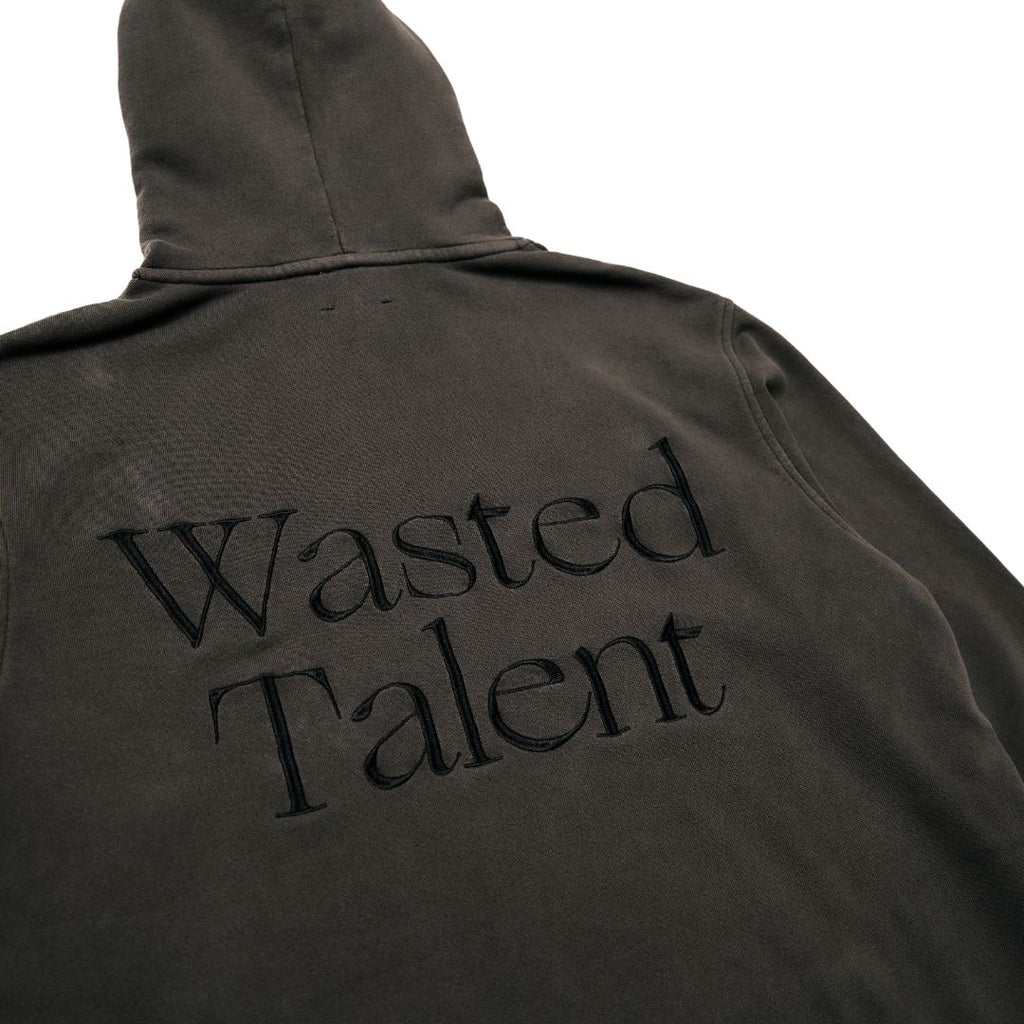 Wasted Talent Bellavista Hoodie Washed Black | WT Boutique