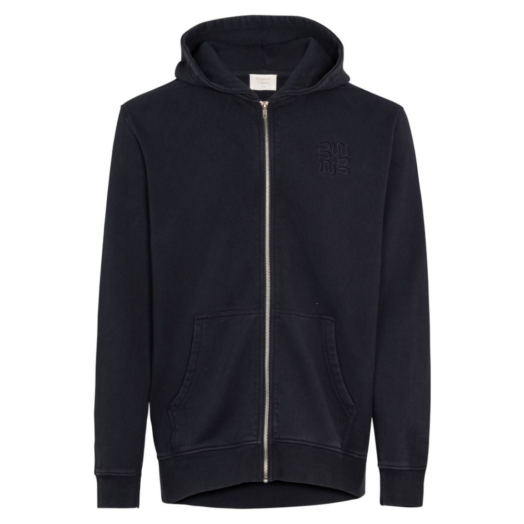 Wasted Talent Cultus Zip Hoodie Washed Black | WT Boutique