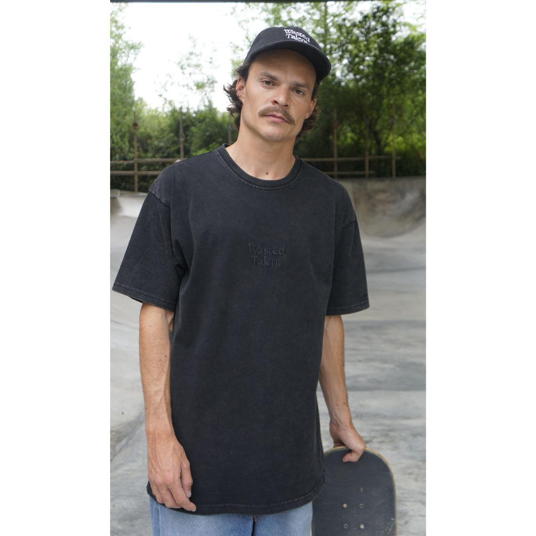 Wasted Talent X Send Love Collective Galaxy T-Shirt - Washed Black