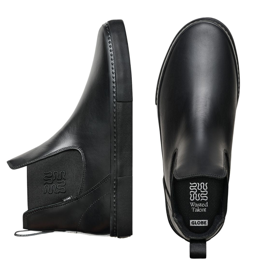 Wasted Talent | Globe Dover Shoes Ophidian Collection - Black / Snake