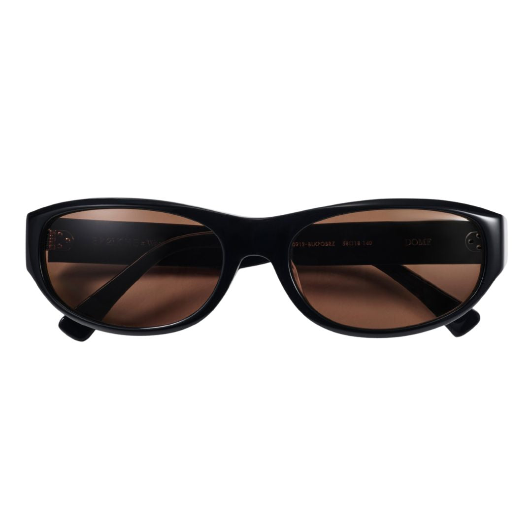 Wasted Talent X Epøkhe Dome Sunglasses - Black Polished / Bronze