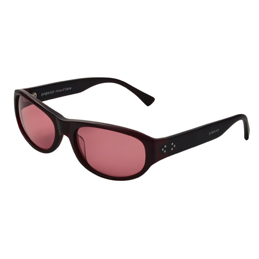 Wasted Talent X Epøkhe Dome Sunglasses - Burgundy / Ruby