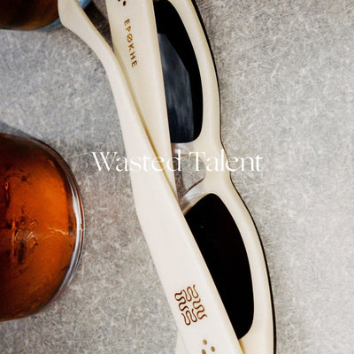 Wasted Talent X Epøkhe Guilty Sunglasses - Ivory Polished / Bronze