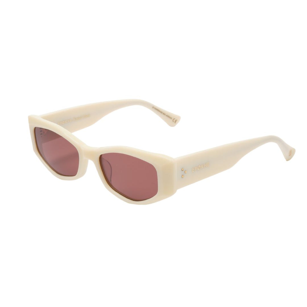 Wasted Talent X Epøkhe Guilty Sunglasses Ivory Polished Bronze | Collab
