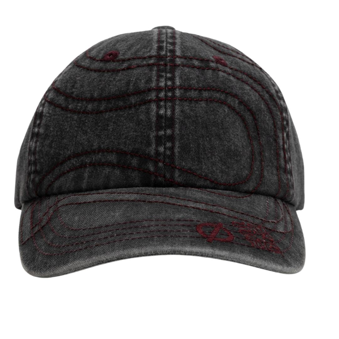 Wasted Talent X Epøkhe Hat - Dark Grey / Burgundy
