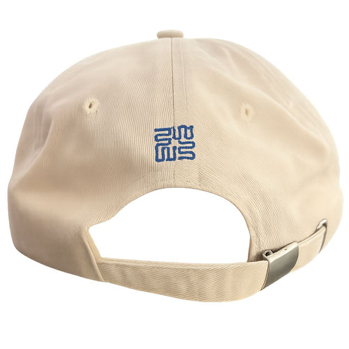 Wasted Talent Fervor Dad Hat Ecru Electric Blue - side view