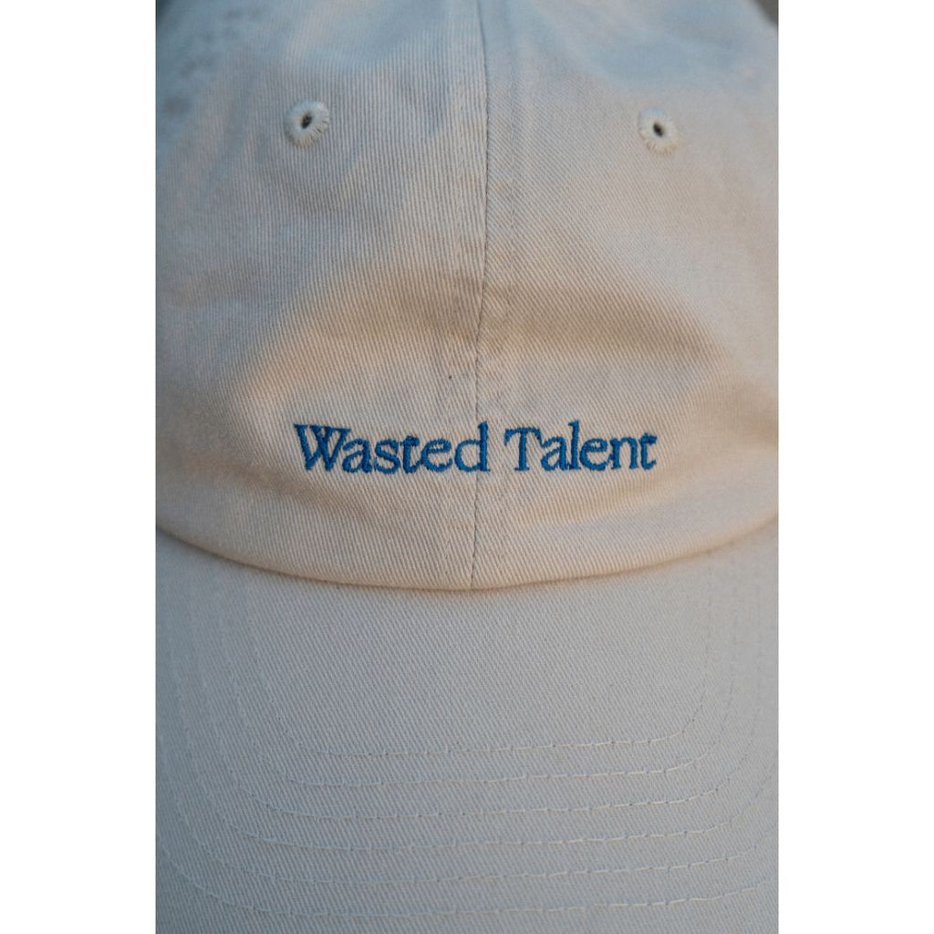 Wasted Talent Fervor Dad Hat Ecru Electric Blue - lifestyle