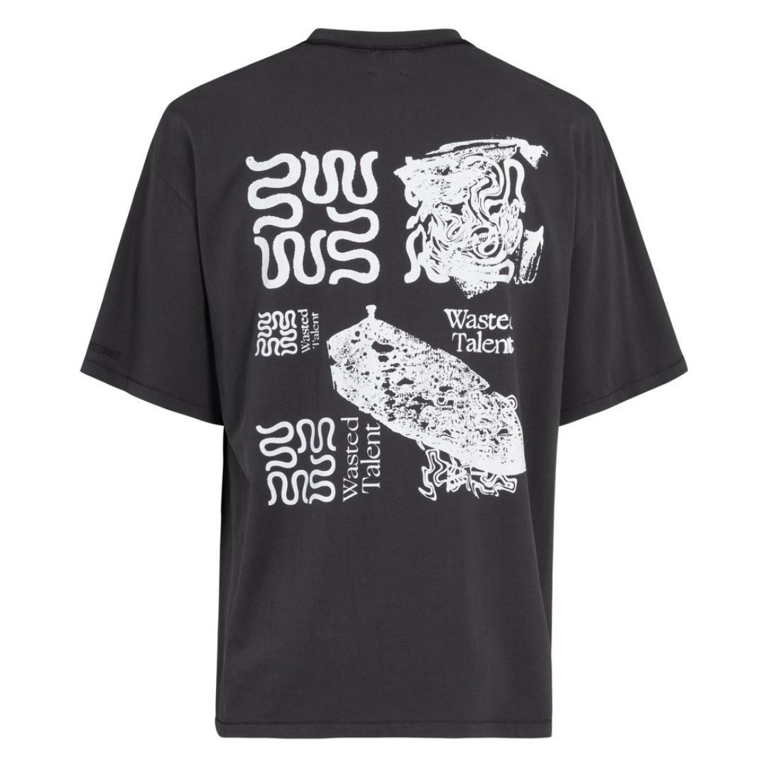 Wasted Talent Fortis T-Shirt Washed Black | WT Boutique