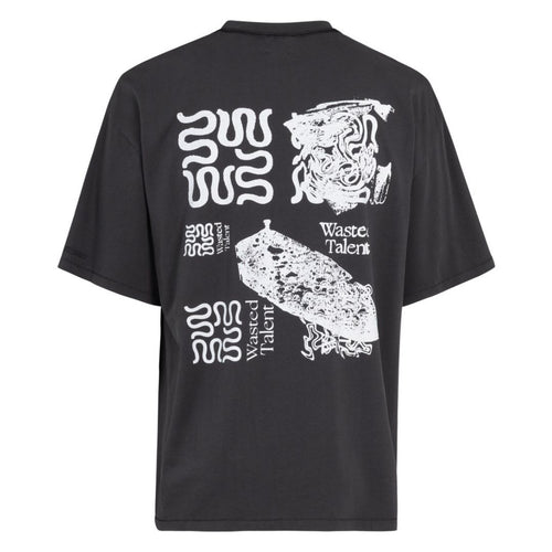 Wasted Talent Fortis T-Shirt Washed Black | WT Boutique