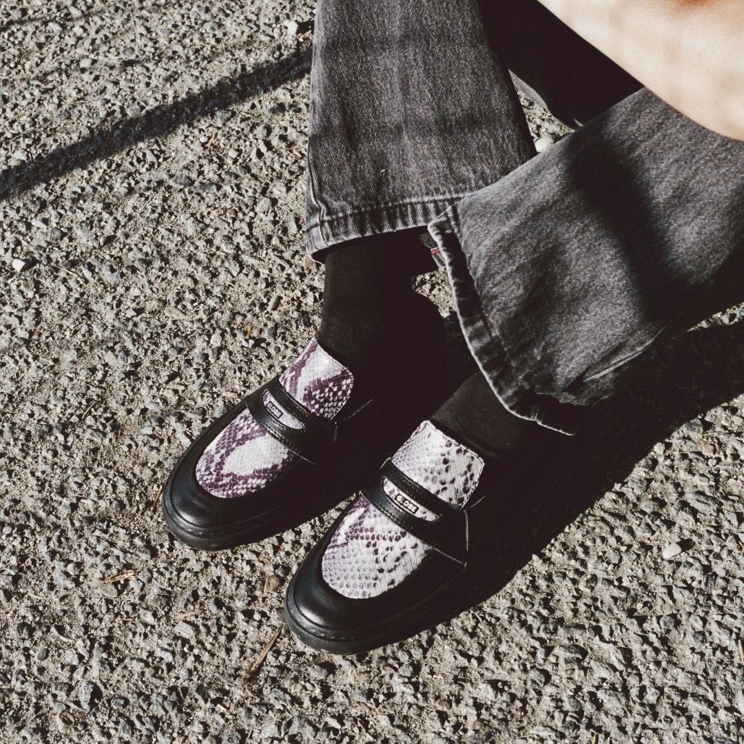 Wasted Talent | Globe Liaizon Skate Shoes Ophidian Collection - Black / Snake