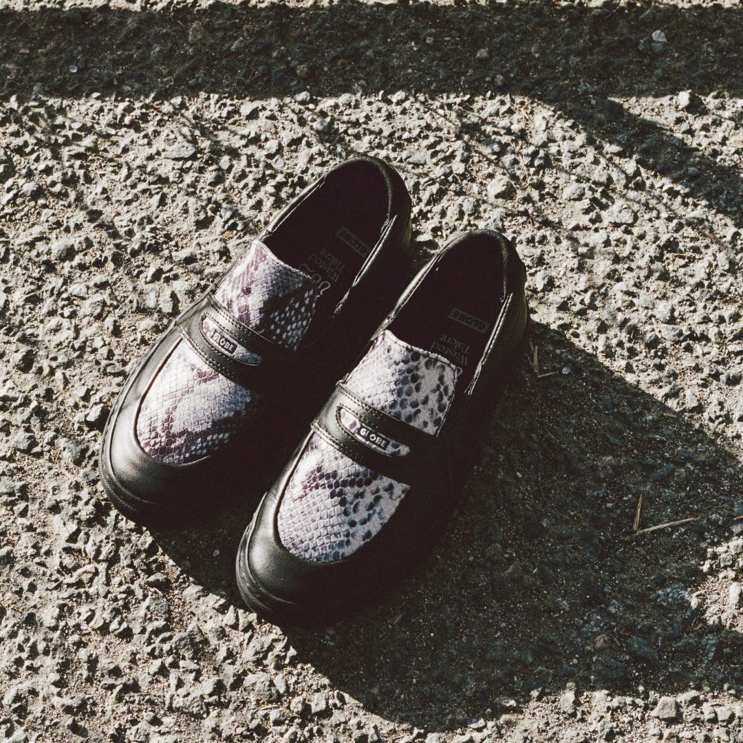 Wasted Talent | Globe Liaizon Skate Shoes Ophidian Collection - Black / Snake