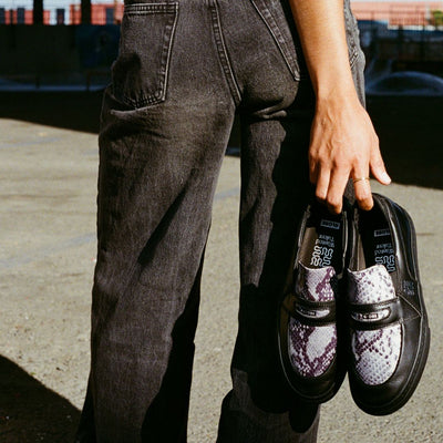 Wasted Talent | Globe Liaizon Skate Shoes Ophidian Collection - Black / Snake