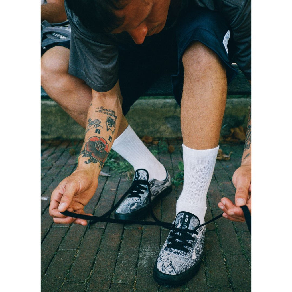 Wasted Talent | Globe Melbek Skate Shoes Ophidian Collection - Black / Snake