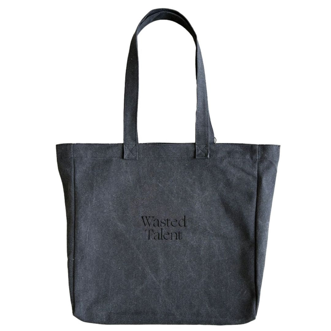 Wasted Talent Aequitas Tote Bag - Washed Black