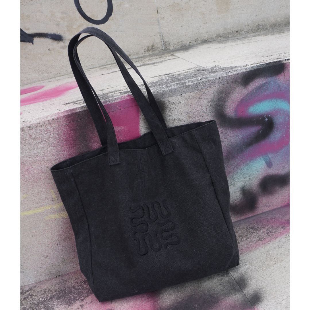 Wasted Talent Aequitas Tote Bag - Washed Black