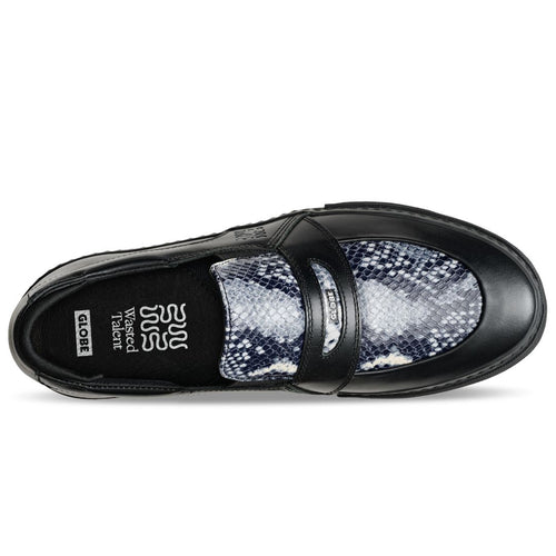 Wasted Talent | Globe Liaizon Skate Shoes Ophidian Collection - Black / Snake