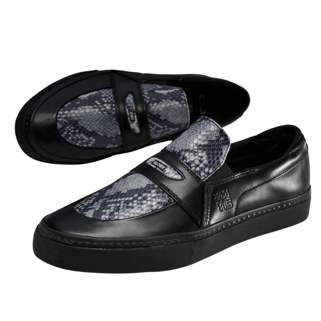 Wasted Talent | Globe Liaizon Skate Shoes Ophidian Collection - Black / Snake