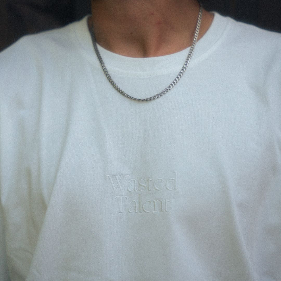 Wasted Talent Linea Premium T-Shirt - Off White