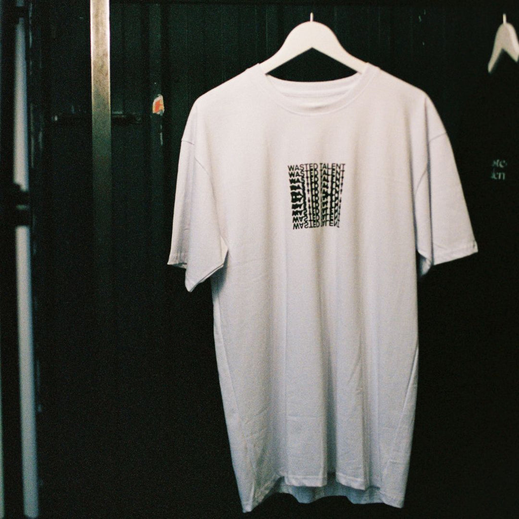 Wasted Talent Lock Up T-Shirt White | WT Boutique