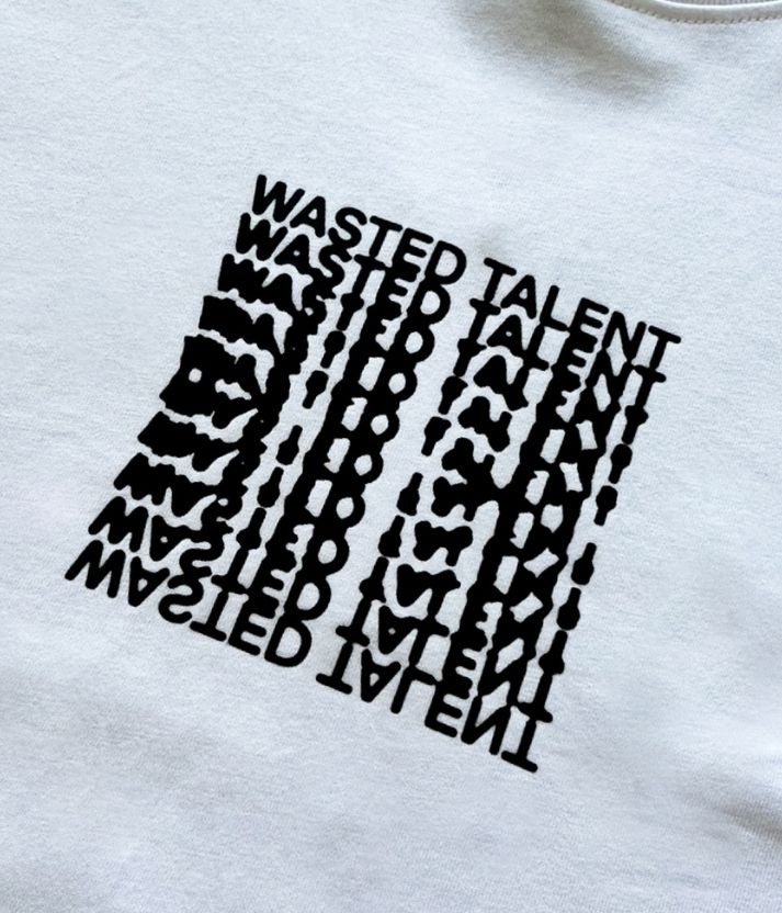 Wasted Talent Lock Up T-Shirt White | WT Boutique