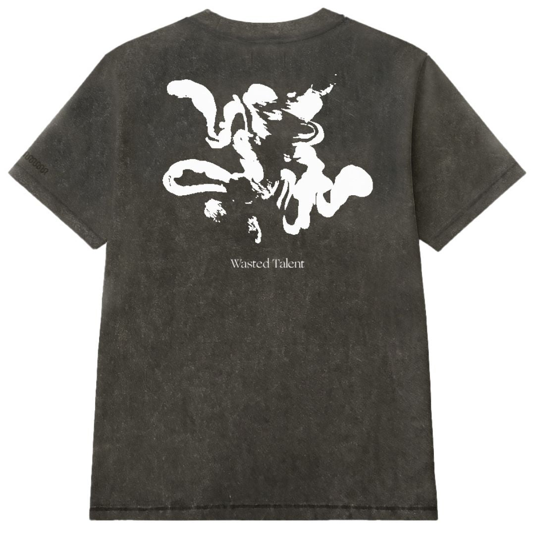 Wasted Talent Lutea Acid Wash Premium T-Shirt - Black Wash