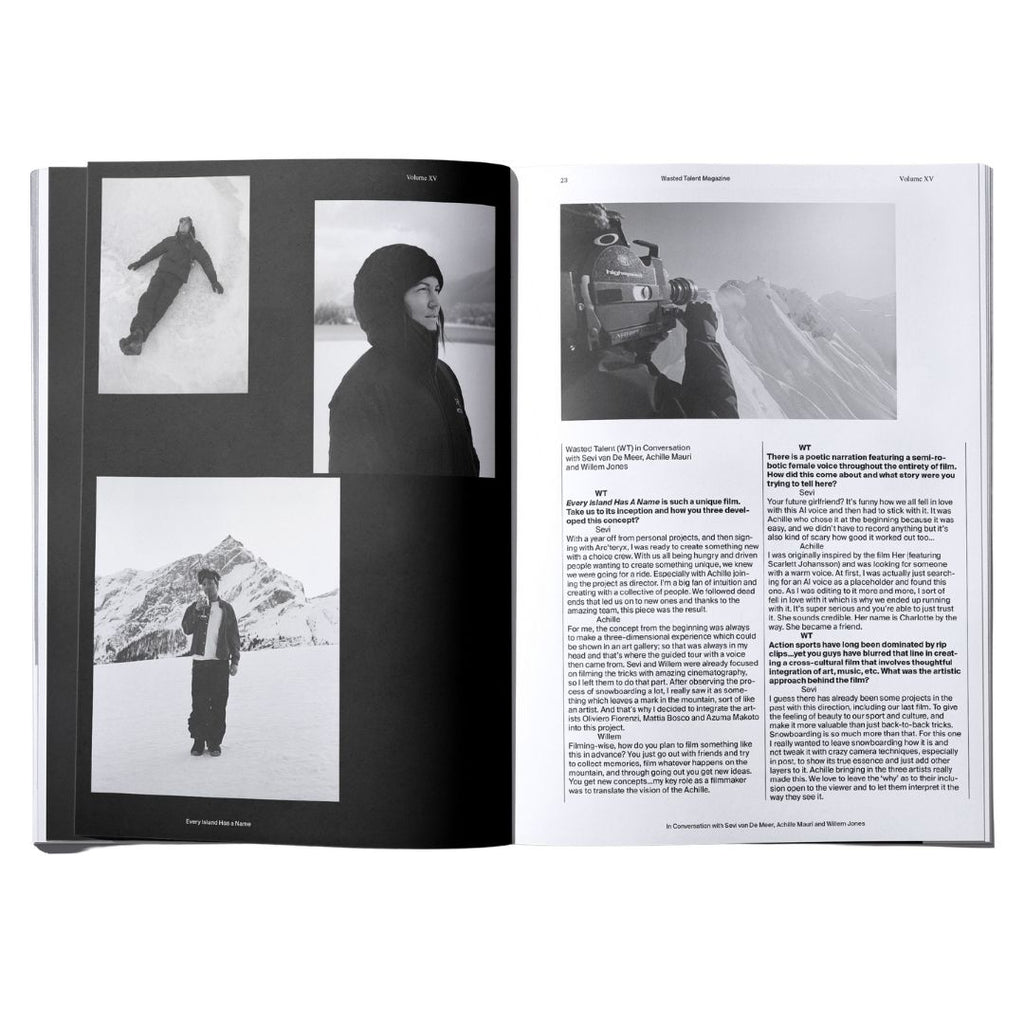 Magazine Vol XV & Wasted Talent Tote Bag - Black