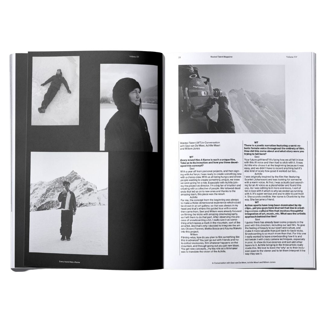 Magazine Vol XV & Wasted Talent Tote Bag - Black