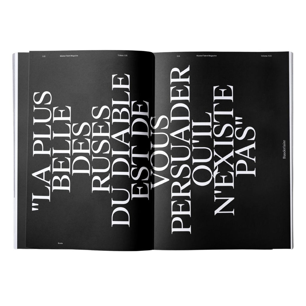 Magazine Vol XIII & Wasted Talent Tote Bag