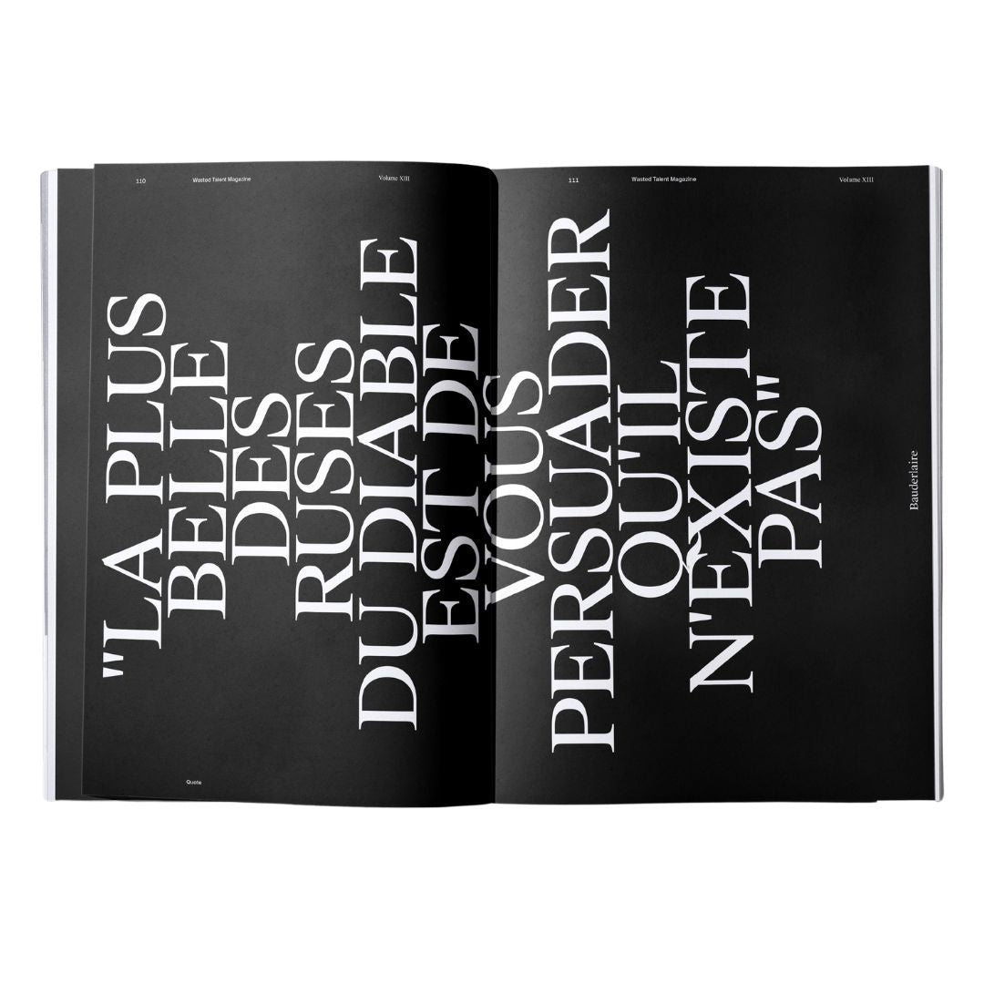 Magazine Vol XIII & Wasted Talent Tote Bag