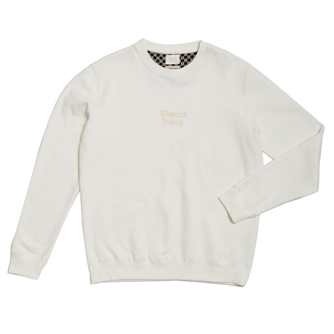 Wasted Talent Medoc Crew Neck - Off White