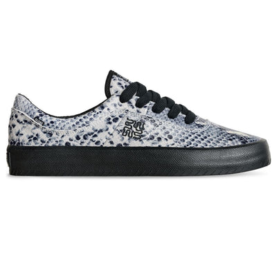 Wasted Talent | Globe Melbek Skate Shoes Ophidian Collection - Black / Snake